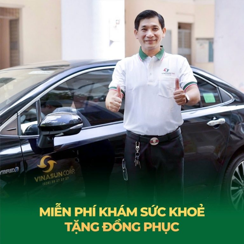 Vinasun tuyển dụng tài xế taxi